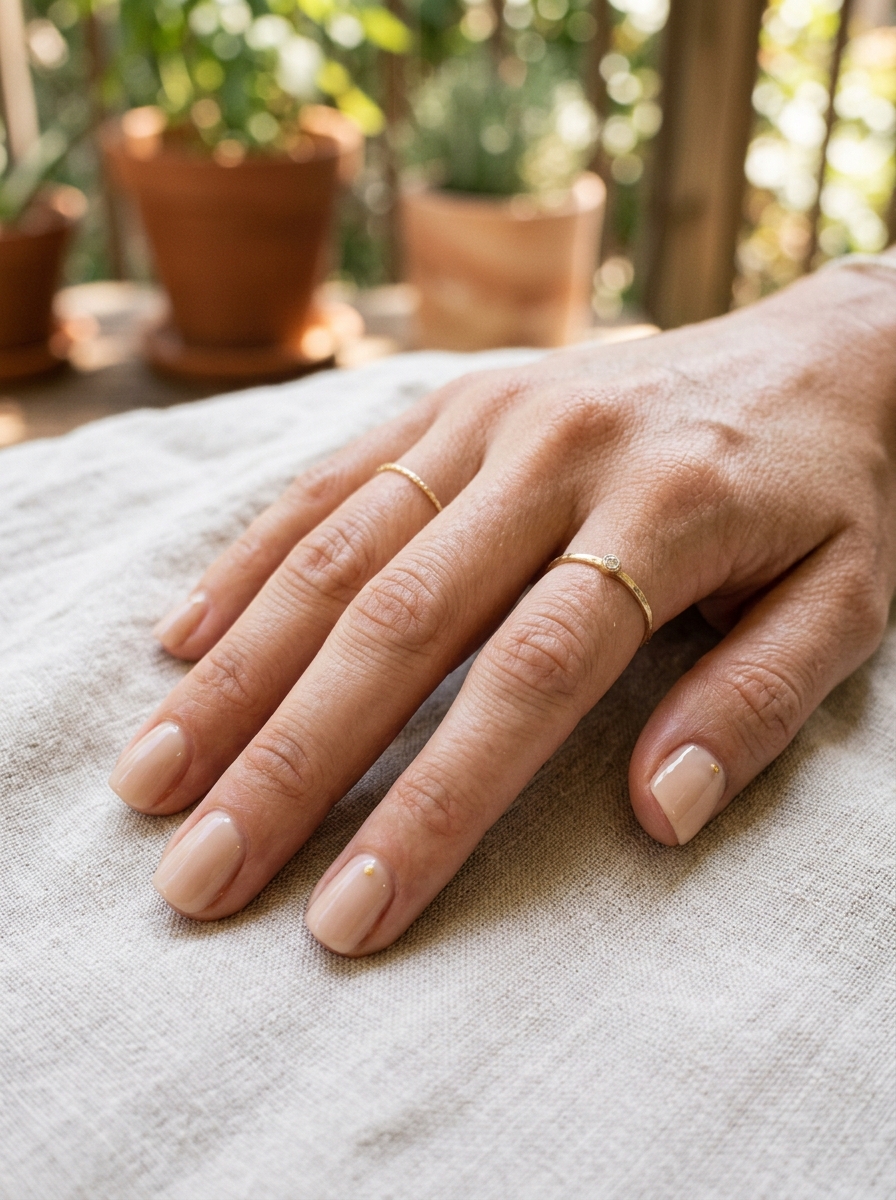 Square Nails mit Mini Dot als Nägel Square Sommer Inspiration 2026